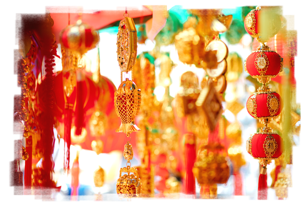 bunter chinesischer Schmuck